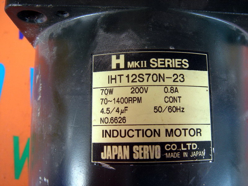 【50％OFF】 NIDEC SERVO JAPAN SERVO INDUCTION SERIES MKII H IHT12S70N-23 その他